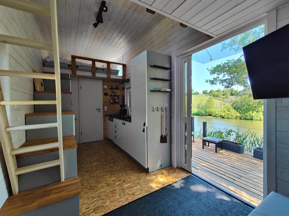 Tinyhousebeidresden 1 - Direkt Am Naturteich - Naehe Saechsische Schweiz, Dresden Großharthau Zewnętrze zdjęcie