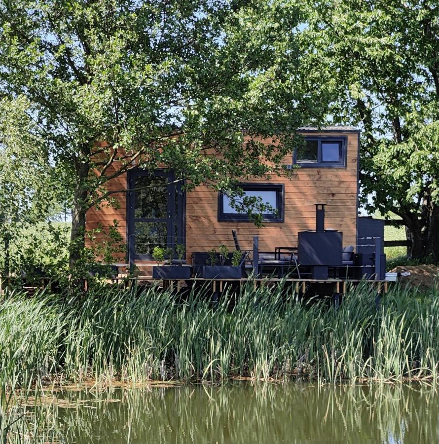 Tinyhousebeidresden 1 - Direkt Am Naturteich - Naehe Saechsische Schweiz, Dresden Großharthau Zewnętrze zdjęcie